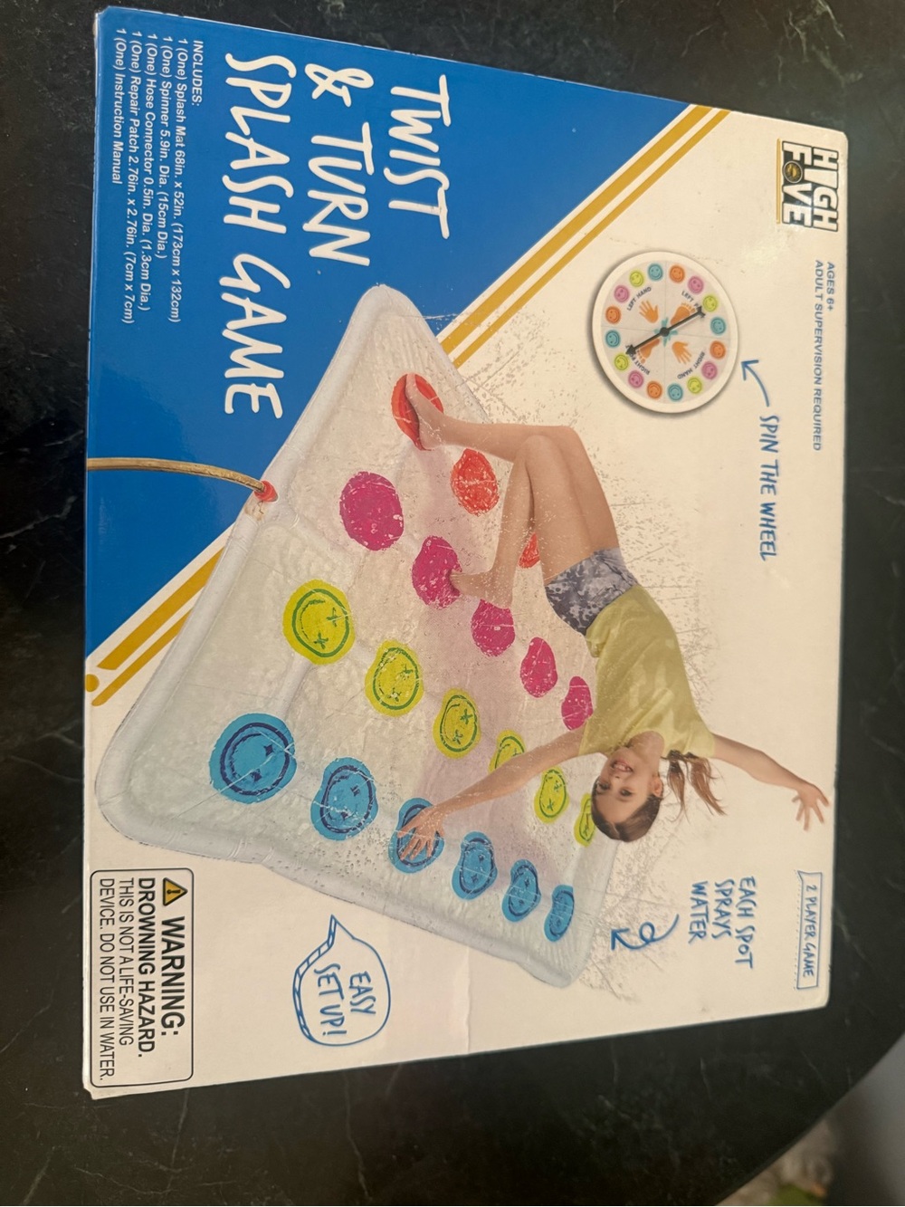 High Five Twist & Turn Splash Game - White/Blue